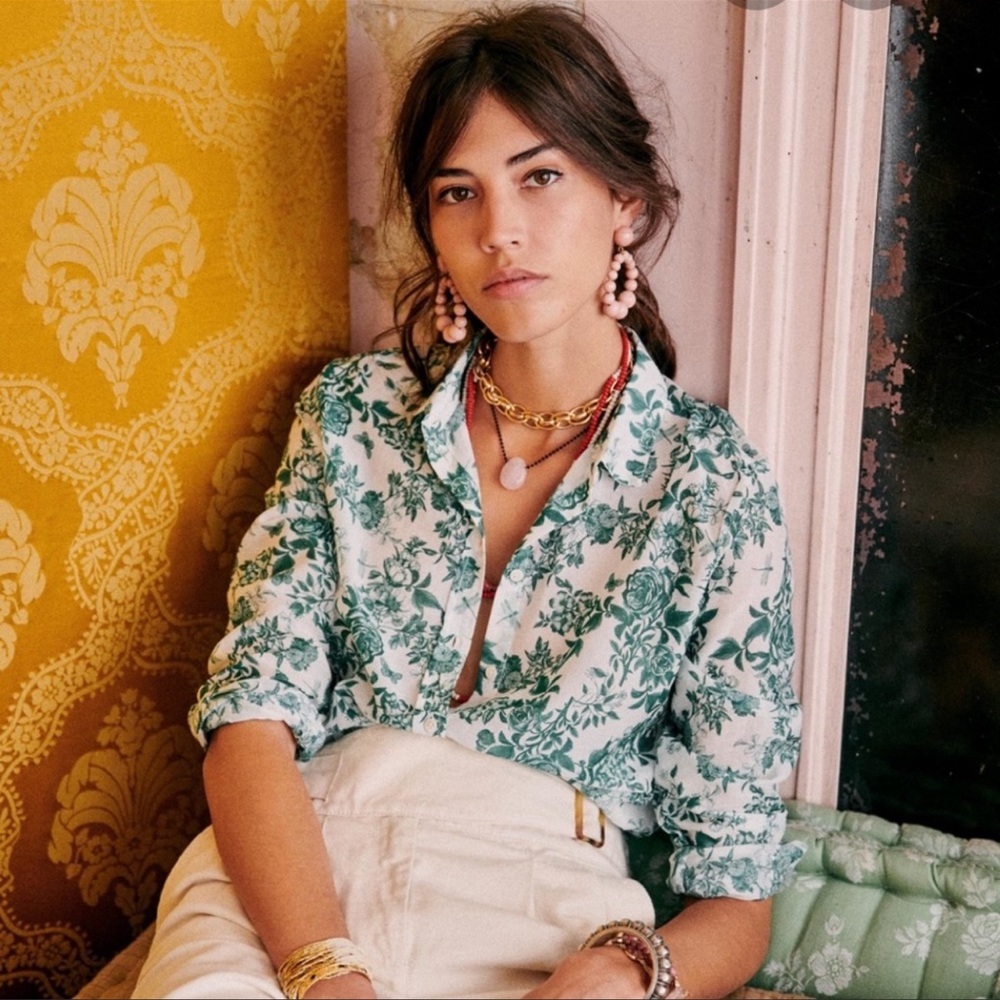 Sézane Pierro Botanic blouse